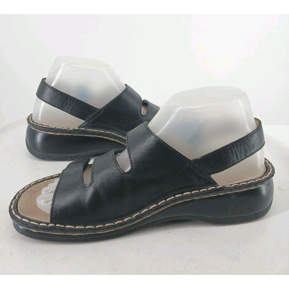 Kumfs Shoes Sandals New Zealand Womens Black Leather Comfort Size 39 / 8.5  C2 - Picture 9 of 9